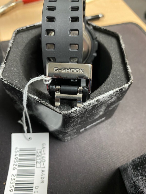Casio G-Shock Digital-Analogue Black Resin Strap Men Watch GA-140-1A4