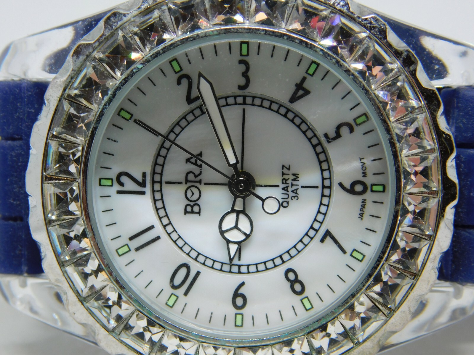 Bora Crystal Inlay Water Resistant Quartz Analog Ladies Watch