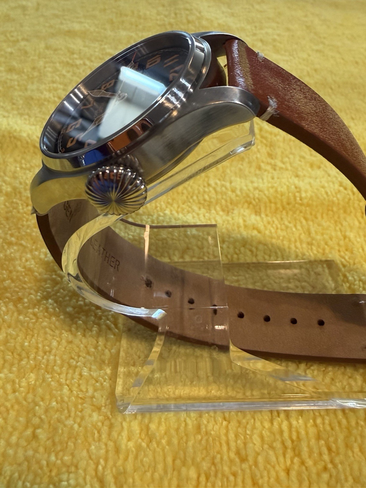 Steelflier Pilot 1903 Retro Aviation-Matte Black & Tan-VH31 Sweep Quartz-CUSTOM