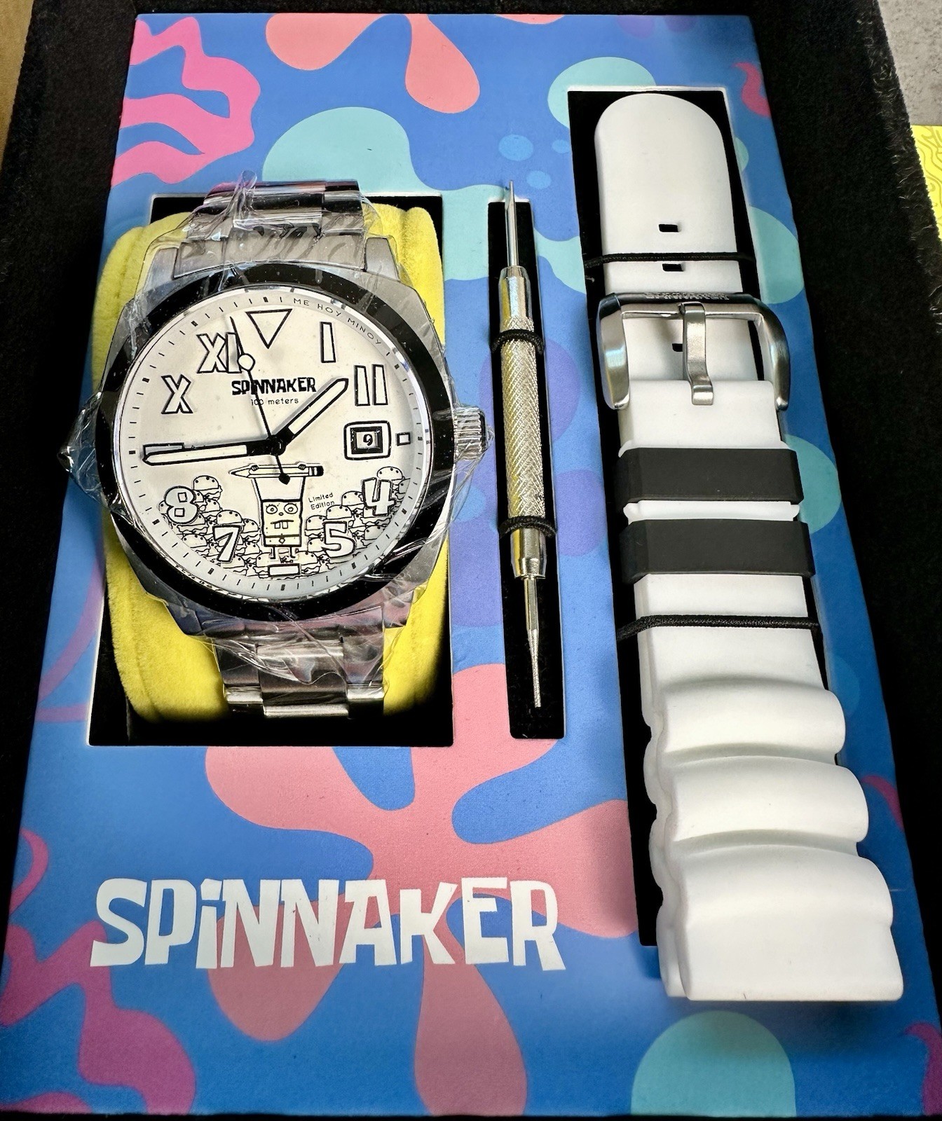Spinnaker Hull Automatic Watch SpongeBob Doodlebob Limited Edition 400/500