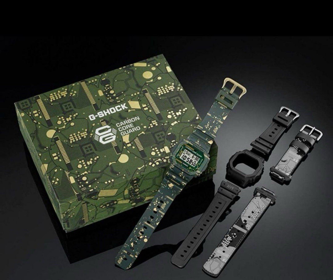 Casio G-Shock DWE-5600CC-3ER Resin Case with Green Plastic Band Men’s From Japan