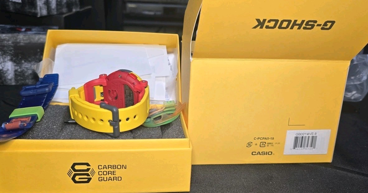 Casio G-Shock Double Bezel Changing Band GB001MVE-9 Box set Limited Edition