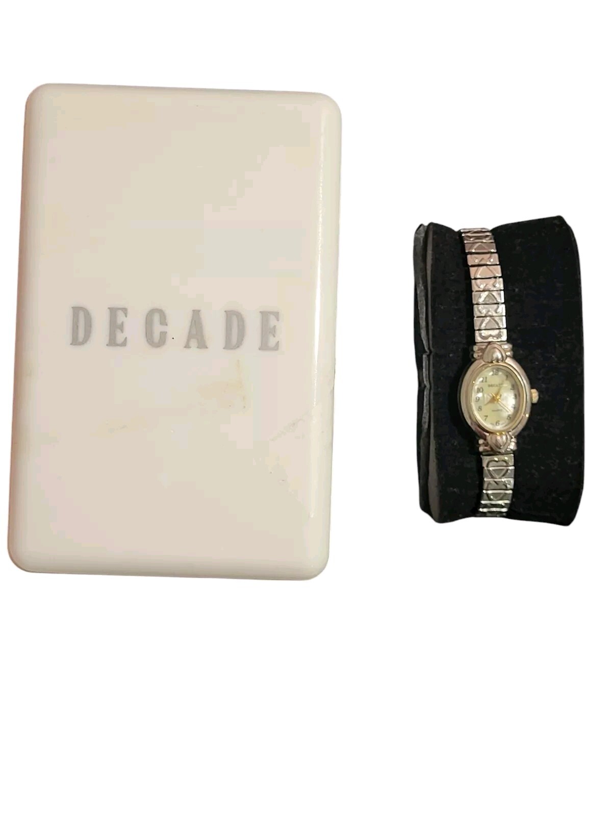 Decade Women’s Quartz Watch Stainless Steel Back Silver-Tone Band Original Box