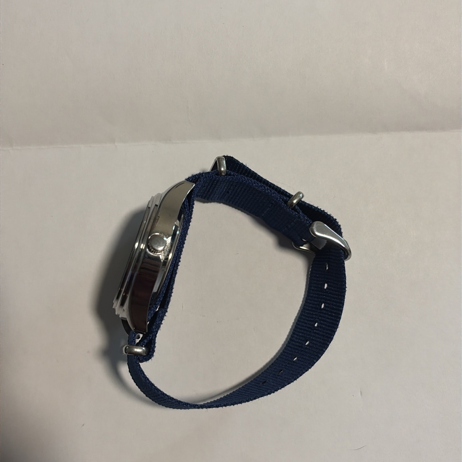Stylish unisex Express Cobalt blue watch with fabric band