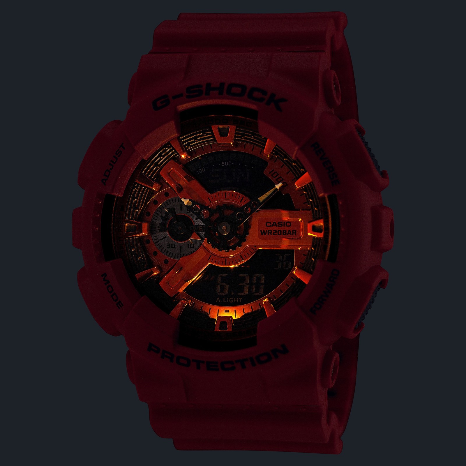 CASIO G-SHOCK GA-110RRB-4AJF Iconic Styles Red Analog Digital Watch 51.2mm