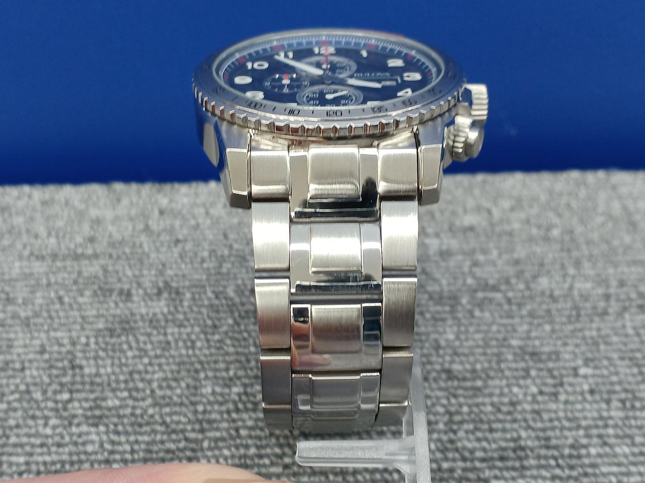 BULOVA Marine Star 96C121 Quartz Men’s Wristwatch Box Water Resistant
