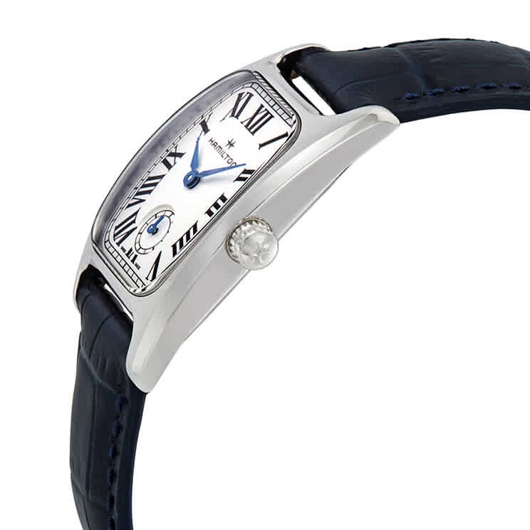 Hamilton Boulton Silver-White Dial Blue Leather Ladies Watch H13321611