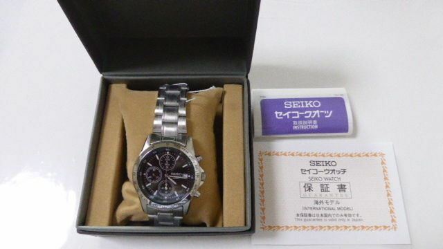 SEIKO Chronograph SND367PC Men’s Watch from Japan New in Box