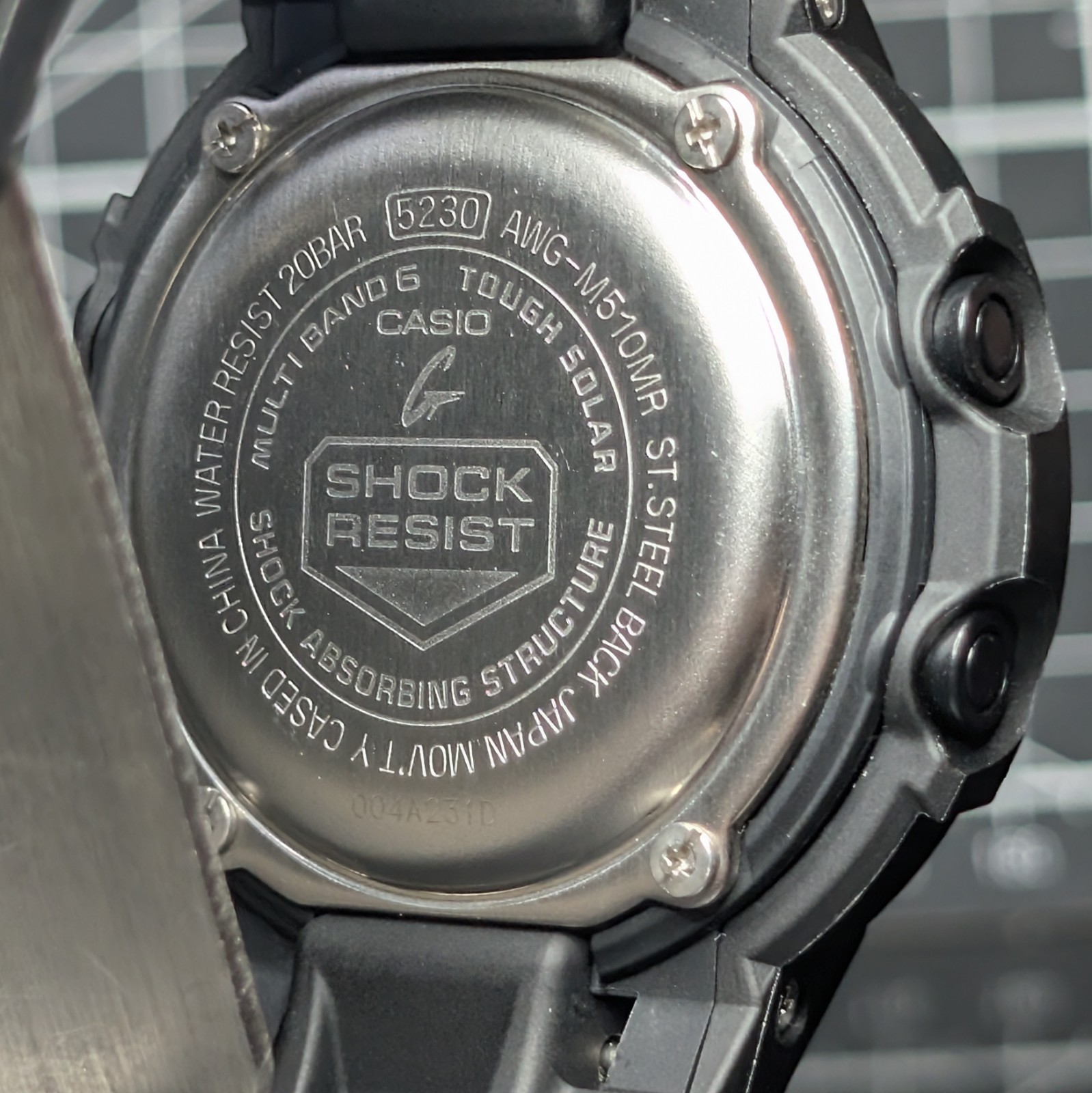 Casio G-Shock Rescue Orange AWG-M510 Black Custom Solar Multiband AWG-M510MR-4A