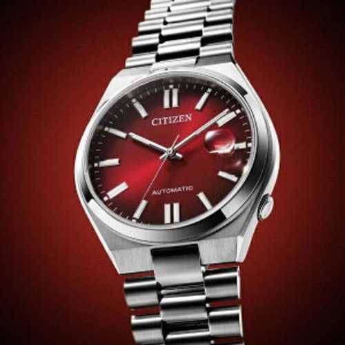 Citizen Tsuyosa NJ0150-56W Automatic Sapphire Red Dial Men’s Japan New