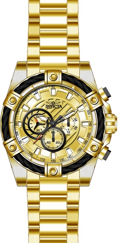 Invicta 25515 Men’s Bolt Quartz Chronograph 52MM Stainless Steel Watch