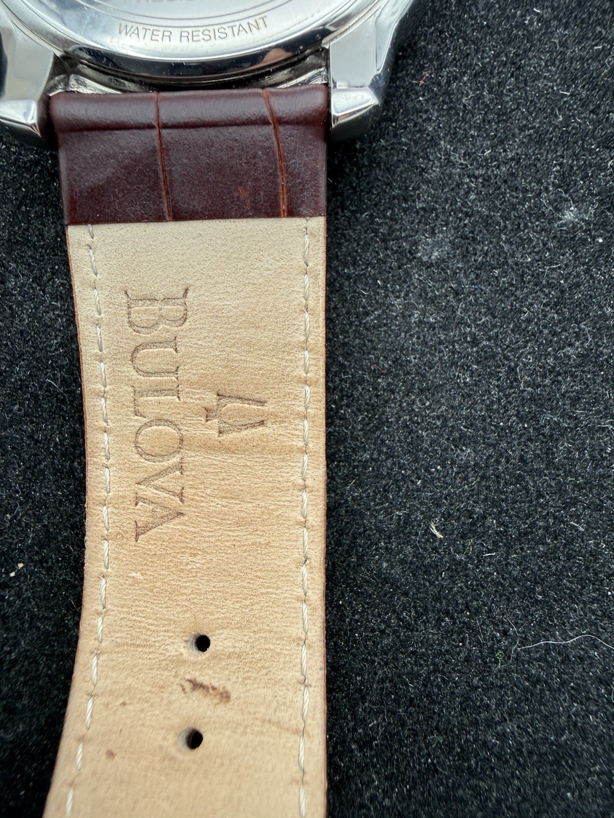 Bulova Precisionist Brown Dial Brown Genuine Leather Men’s Watch 96B128