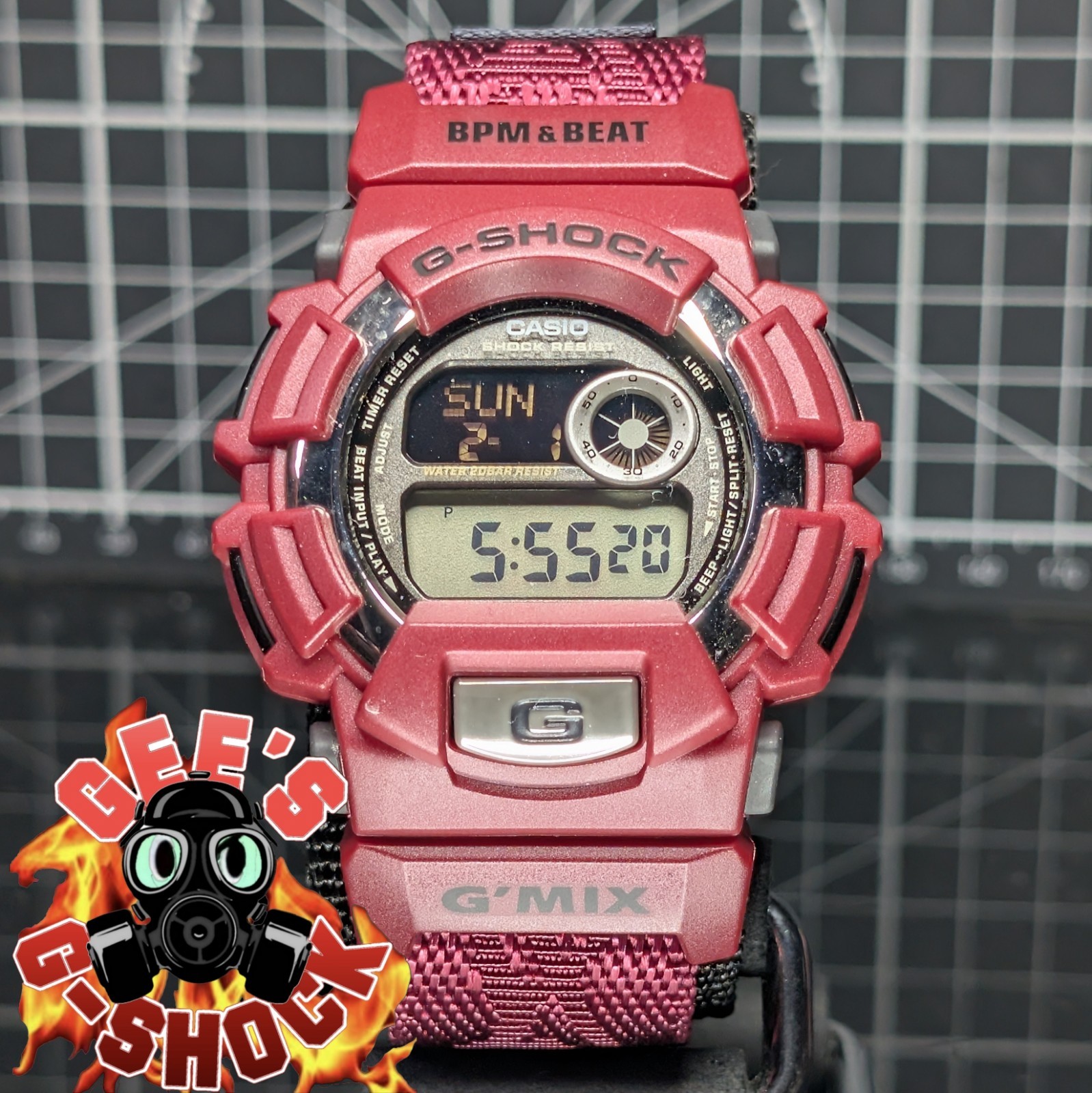 Casio G-Shock Team Soul DW-9500 G’Mix BPM Counter Vintage Digital DW-9500HH-4T