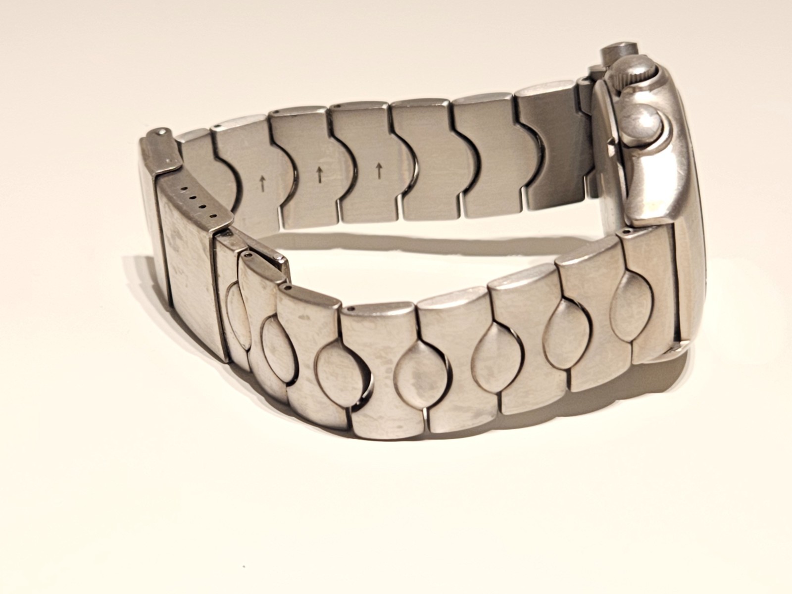 RETRO RARE SPORT ALL TITANIUM LUME DIAL QUARTZ CHRONOGRAPH MEN’S WATCH “BOCCIA”