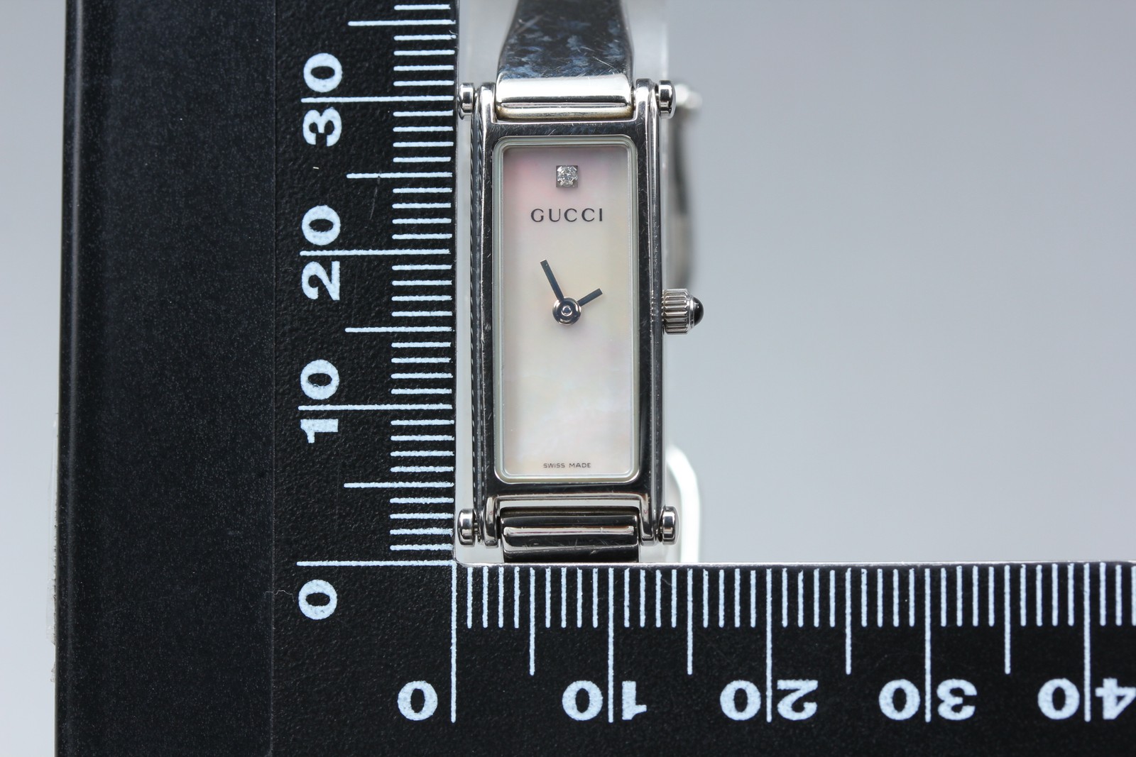[Exc+5] GUCCI 1500L 12mm Shell Dial 1P Diamond Quartz Women’s Wrist Watch