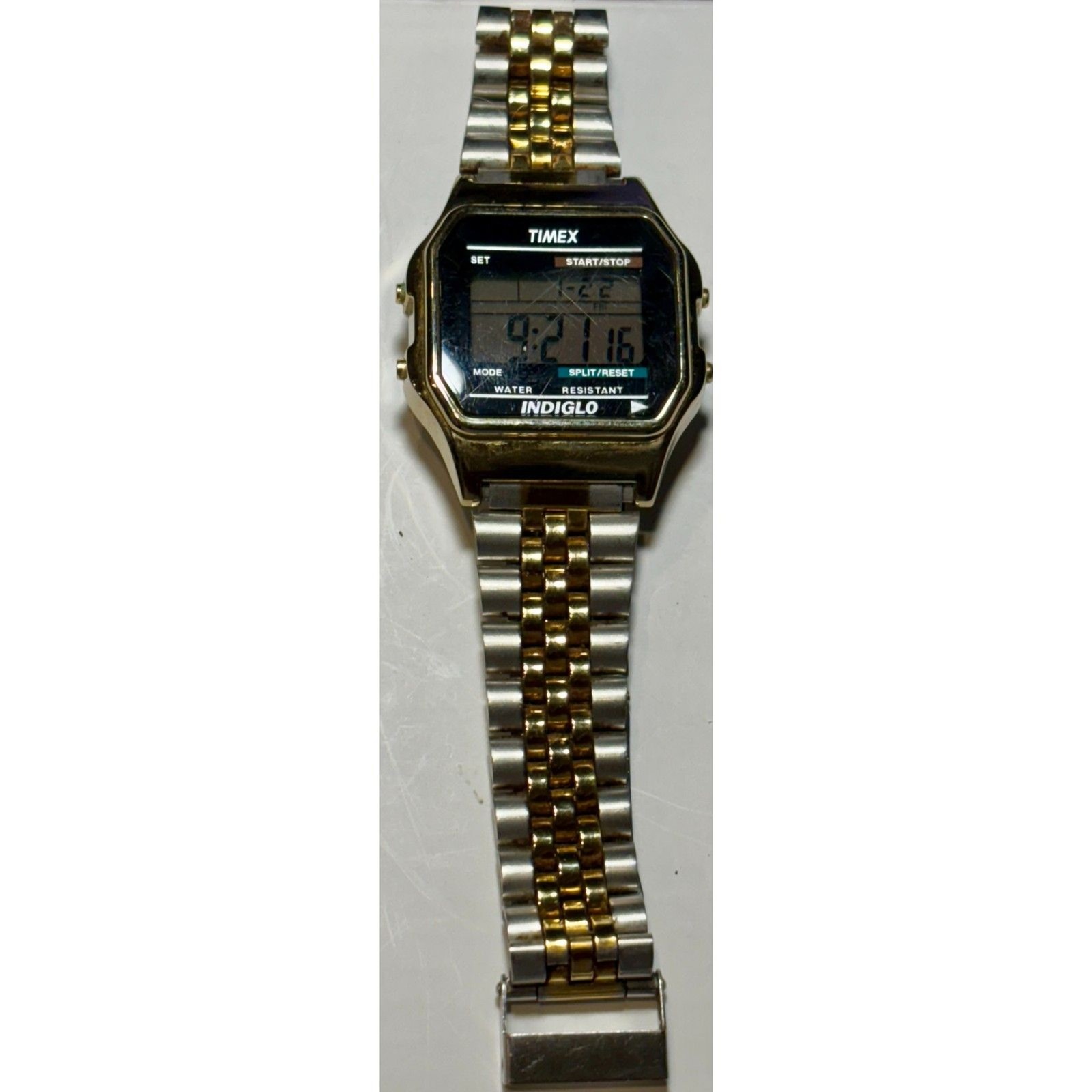 Retro Timex Classic Digital Watch (T78677) – Gold-Tone – New Battery!