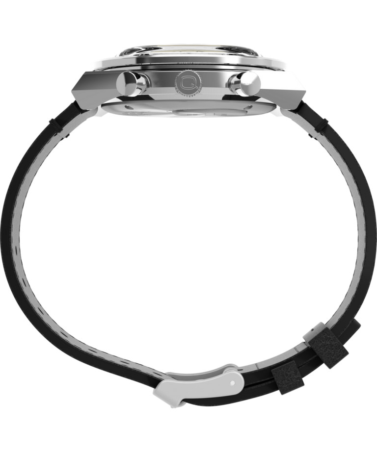 Timex Q Chronograph Quartz Black Dial Men’s Watch TW2V42700 Luxury Wristwatch.