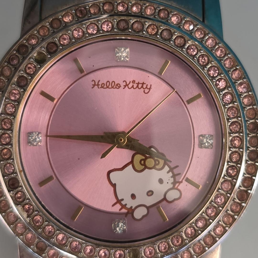 Hello Kitty Celebrity Watch Diamond Pink Dial Sanrio Limited Rare Untested As Is