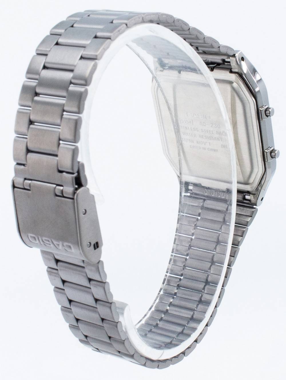 Casio Quartz Stainless Steel Blue Dial AQ-230GG-2A Dual Time Unisex Watch