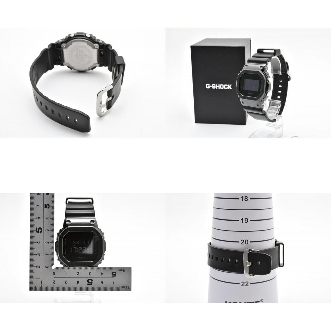 CASIO G SHOCK GM 5600B Quartz Digital Wristwatch Black Dial Stainless Steel Beze