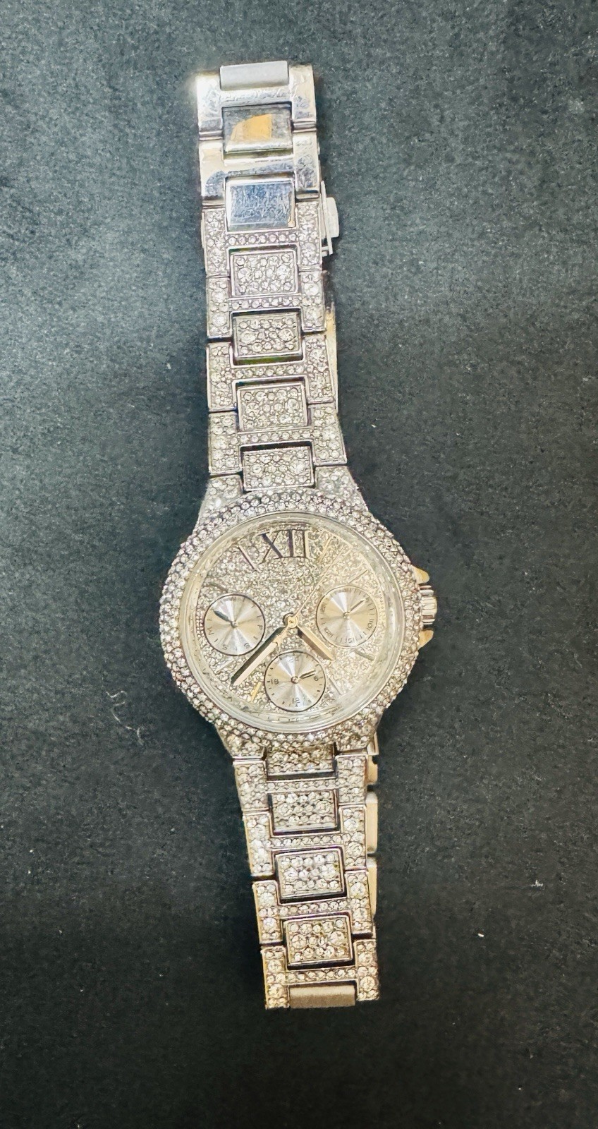 Michael Kors Authentic Camille Pavé Silver-Tone Watch