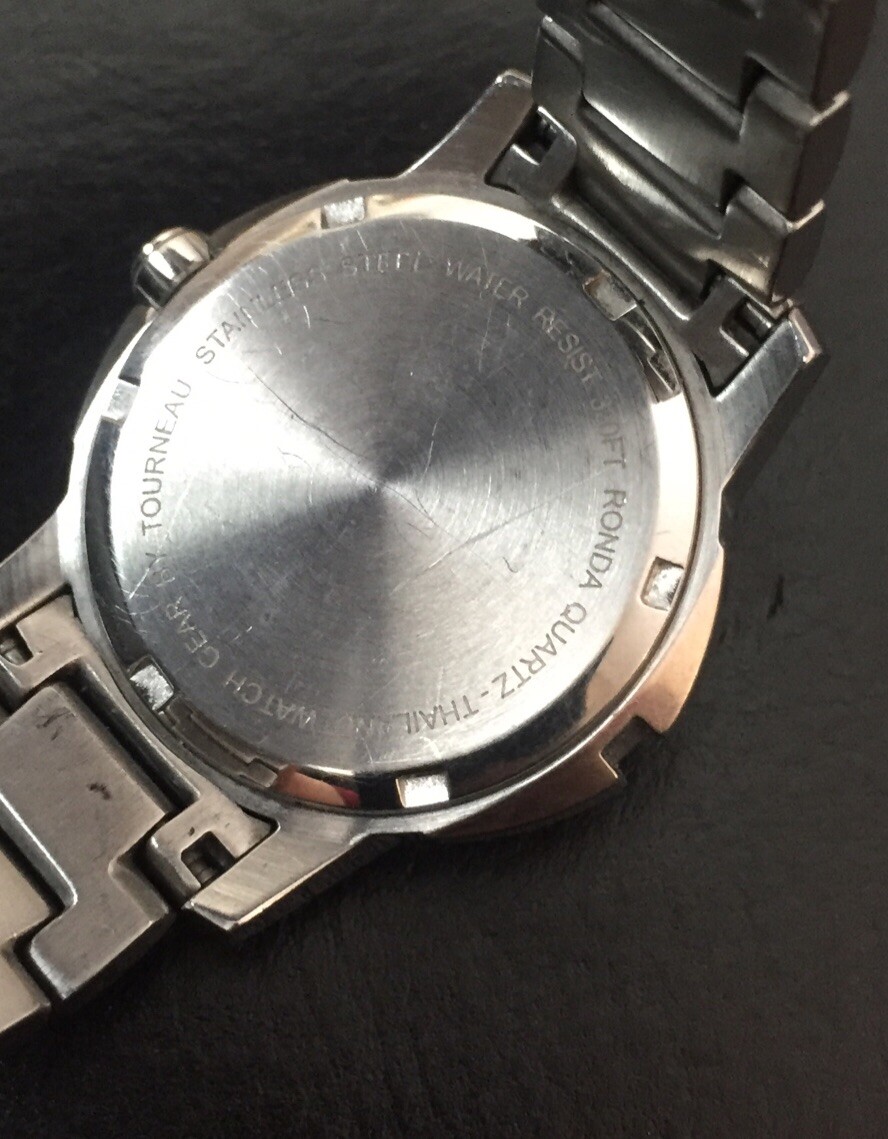 Ladies Tourneau Corporate Collection Steel Silver Dial Bracelet Watch
