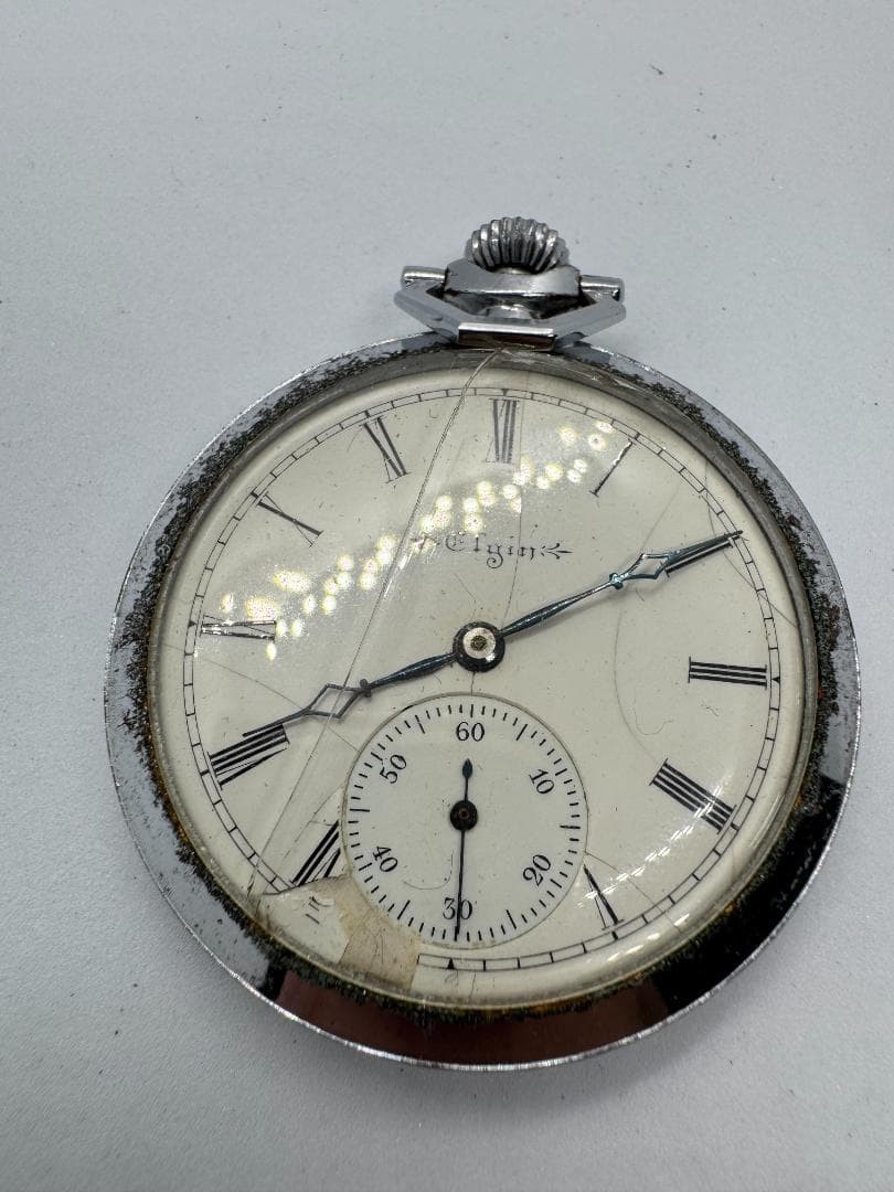 Elgin Manual Wind Small Seconds Pocket Watch Analog Display Collector Timepiece
