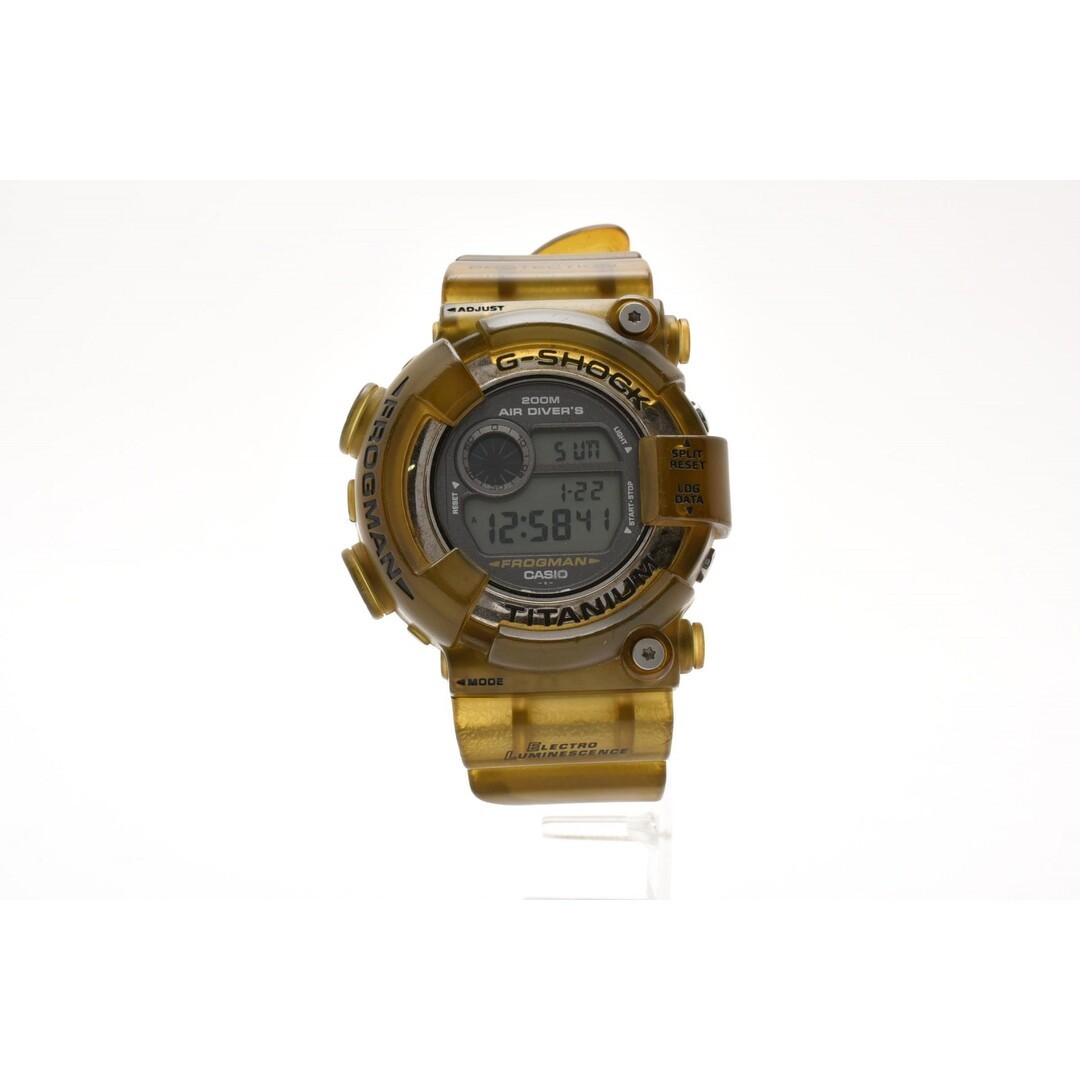 CASIO G-Shock FROGMAN DW 8200 Quartz Digital Wristwatch Titanium Case Gray LCD R
