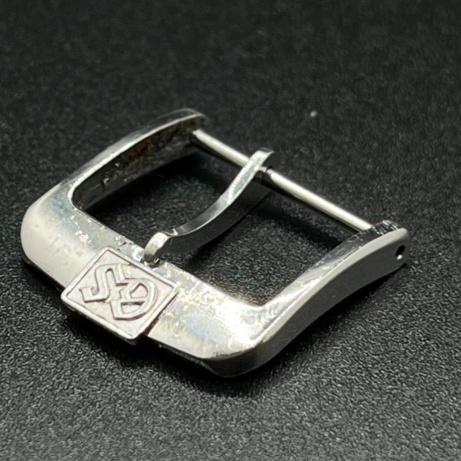Rare Vintage Grand Seiko GS Watch Buckle 15mm Authentic Parts Aging Plating Wear