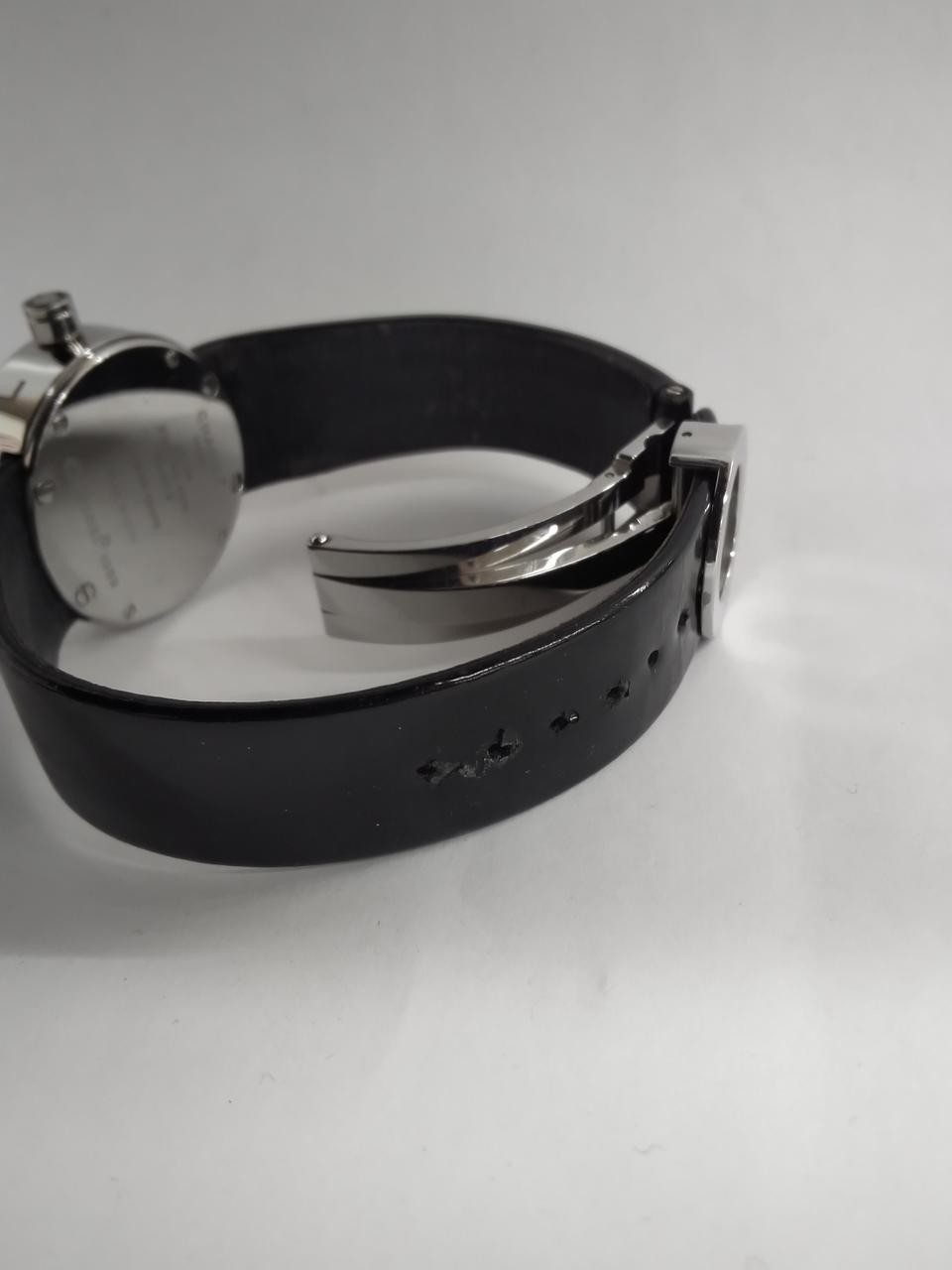 CHANEL Wristwatch Silver Rubber Auth Japan