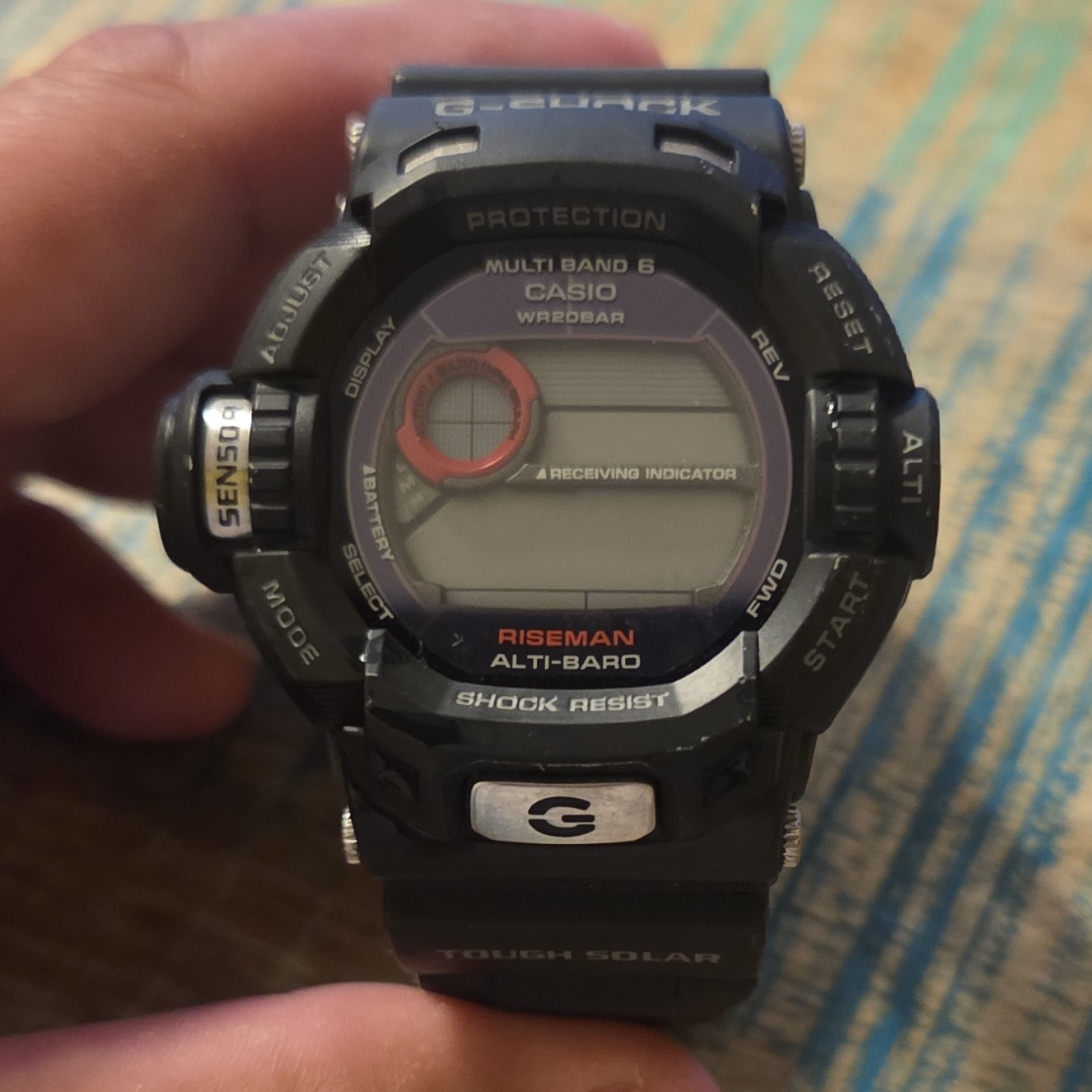 Casio G-Shock RISEMAN Tough Solar Multi Band 6 Altimeter Barometer 200m