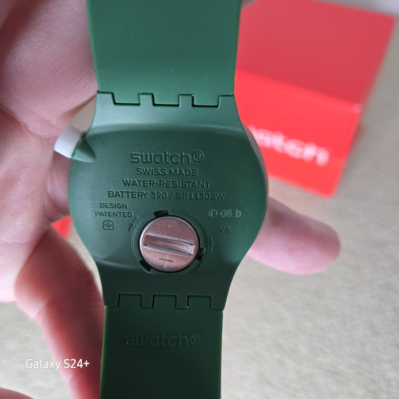 NEW Never Worn Swatch Special 2022 Big Bold SB05G104 Camo flower green Watch