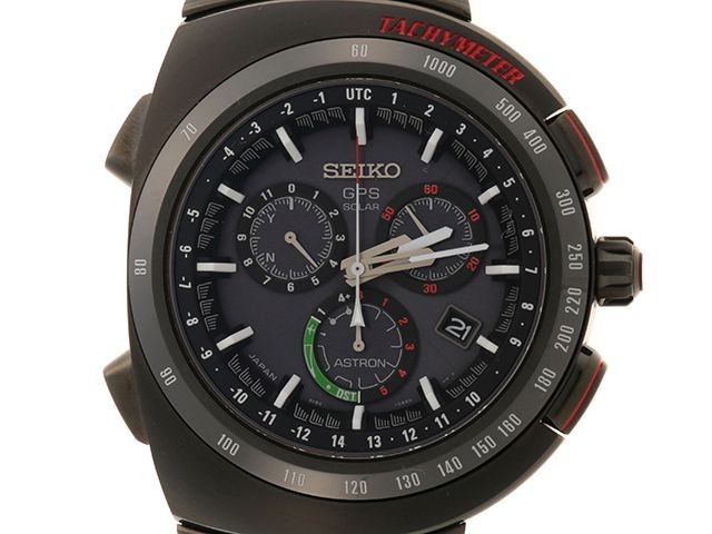 Seiko Astron SBXB121 Solar Radio Controlled Watch 46.3mm Ceramic Titanium