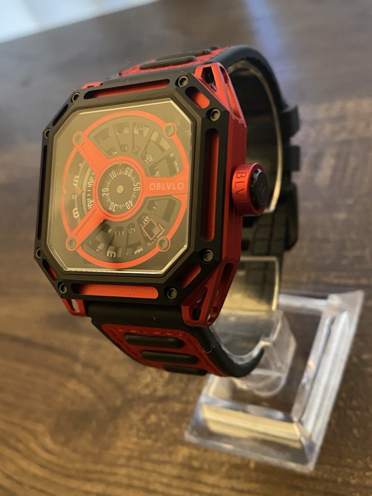 OBLVLO MYSTERY SKELETON WATCH, COOL UNIQUE FUTURISTIC SPACE AGE CRAZY HOUR ?