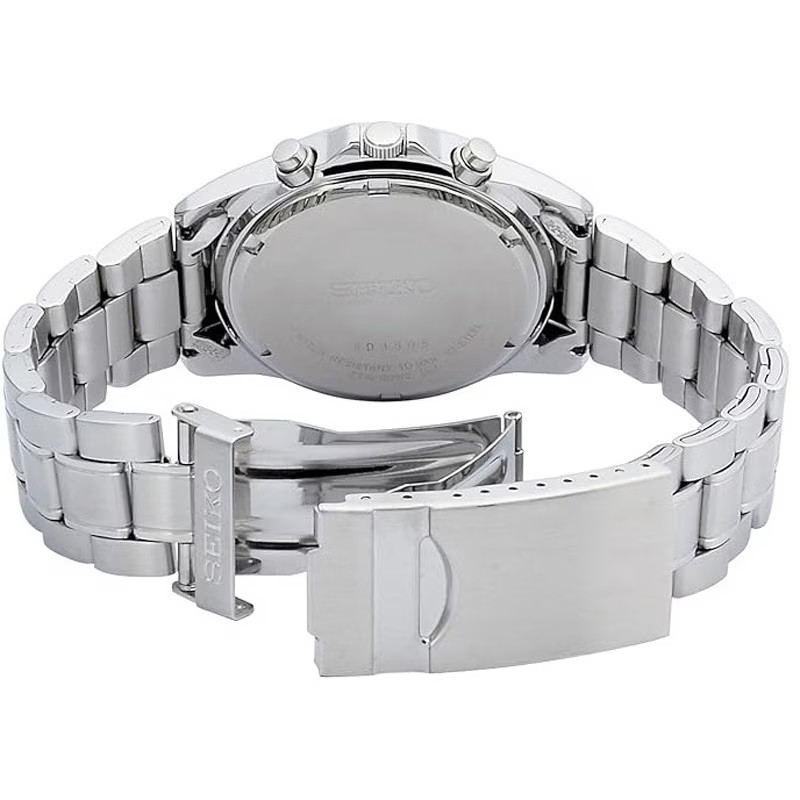 SEIKO High-speed Chronograph SND367PC SND367P1 Black Silver Men’s Watch Analog