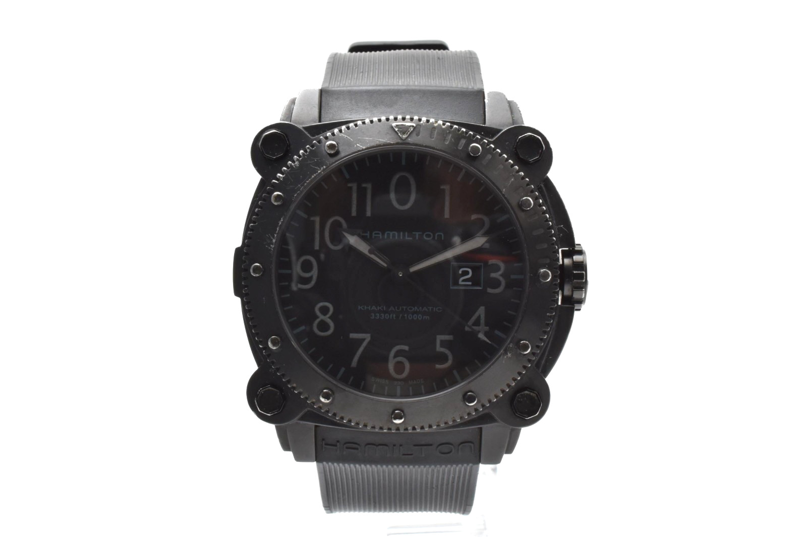 HAMILTON Khaki Below Zero H785850 Automatic 1000m Men’s Watch Date black Dial