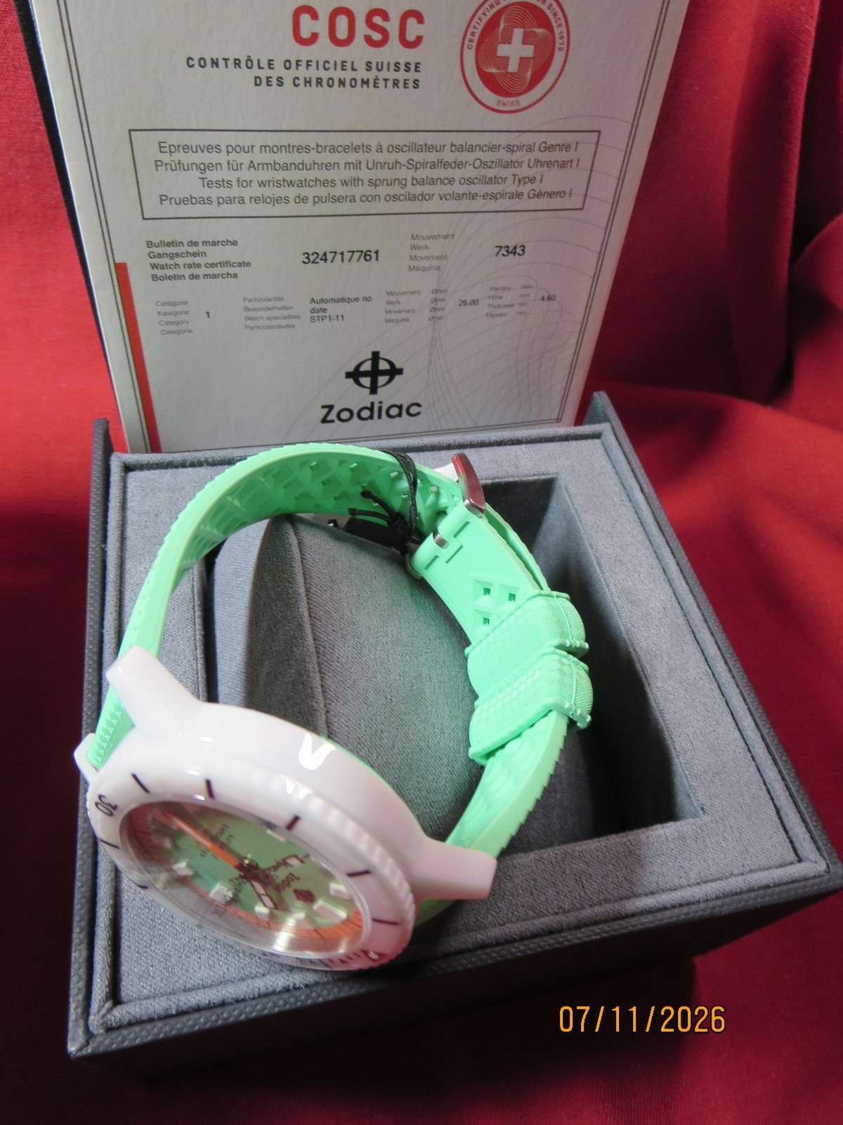 Zodiac ZO9592 Super Sea Wolf Automatic Ceramic Watch, BNIB
