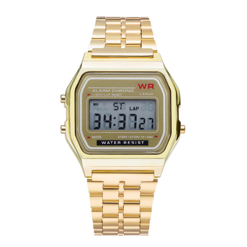 F-91W-1 Men’s 2025 Digital Silver Steel Watch Classic Alarm Light Waterproof