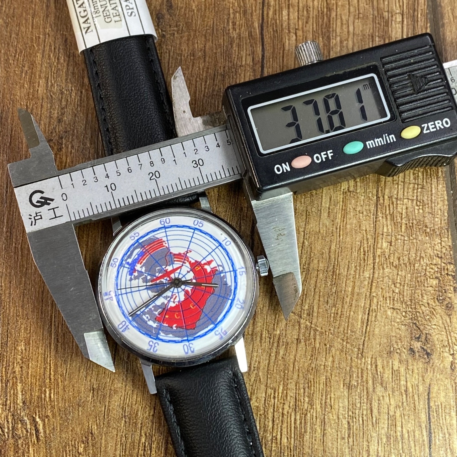 RARE! Vintage Luch First flight Moscow-USA 1937 mechanical Soviet Era mens watch