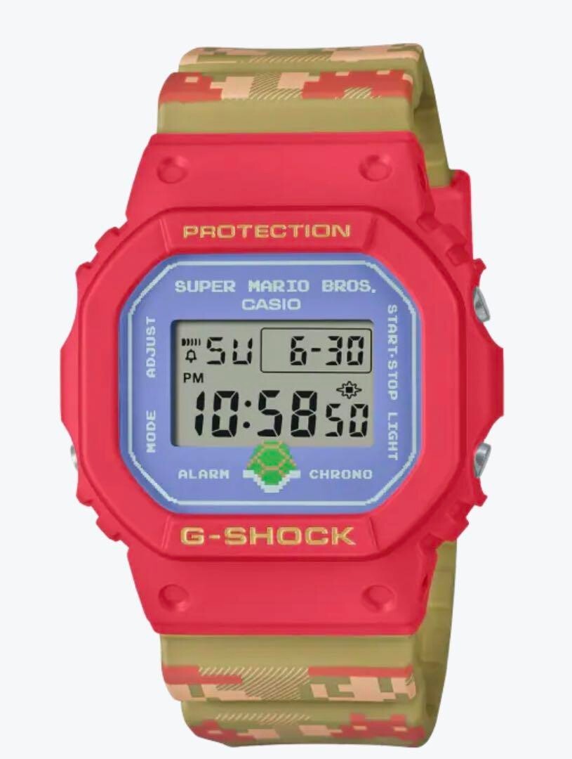Casio G-Shock Nintendo collaboration Game Super Mario Bros Watch DW-5600SMB-4JR