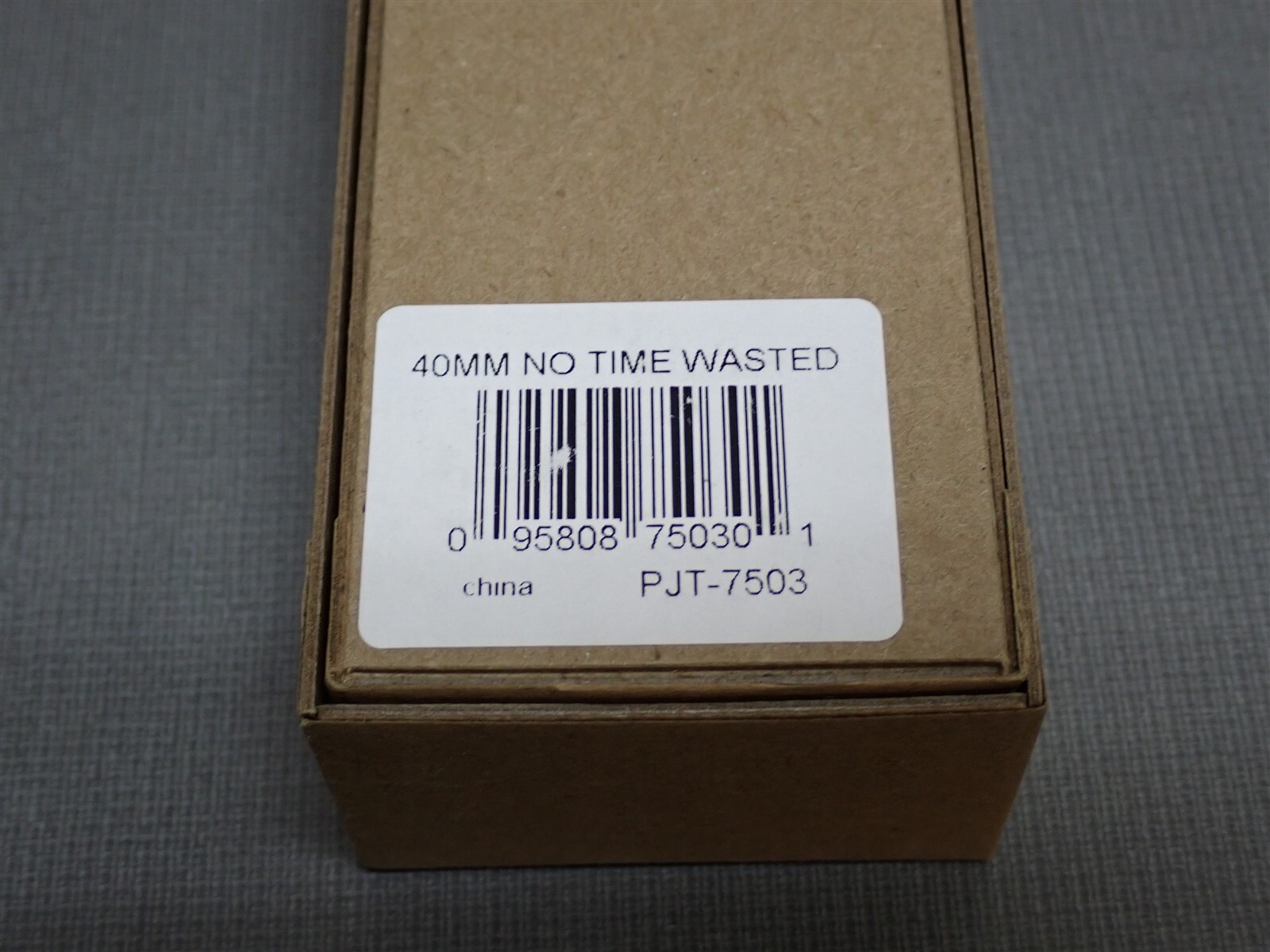NEW Projects Watches PJT-7503 No Time Wasted 40mm Black Leather Band Watch