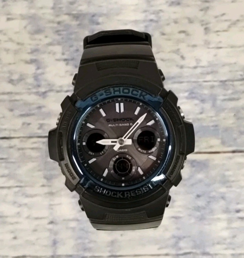 Casio G-Shock AWG-M100A 5230 Watch Mens Black Multiband 6 Tough Solar 200M