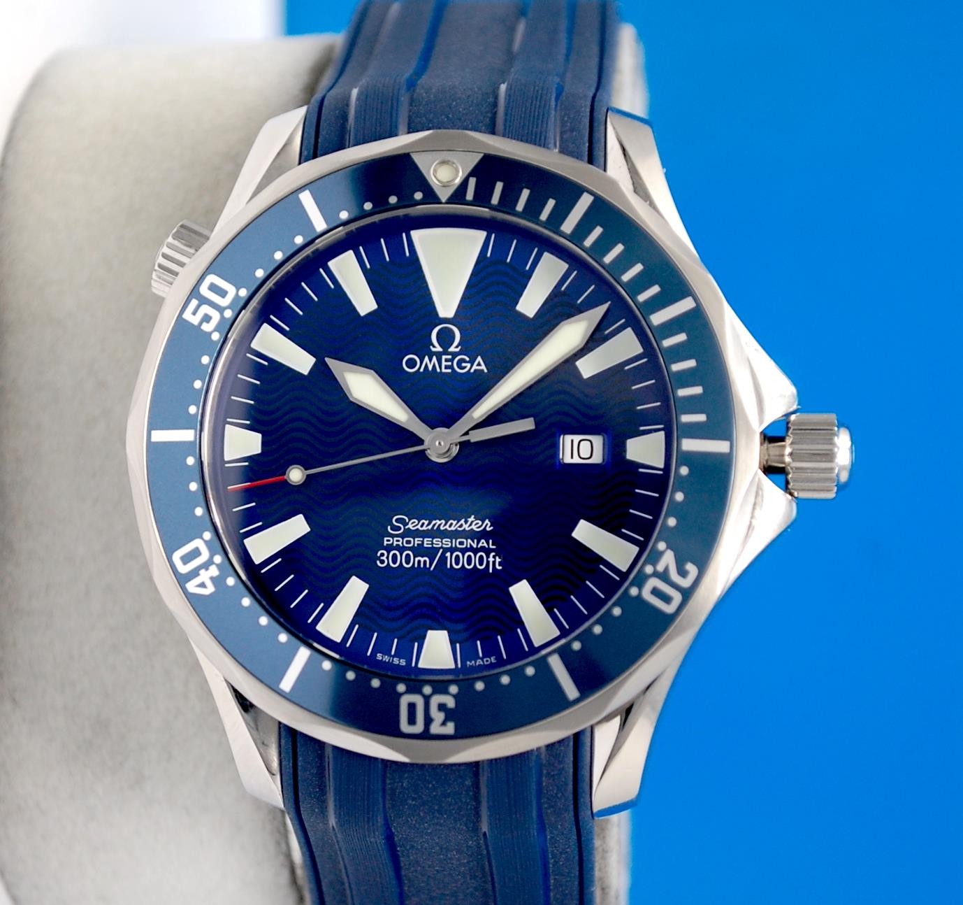 Mens Omega Seamaster 300M Professional watch 41MM Electric Blue Dial – 2265.80