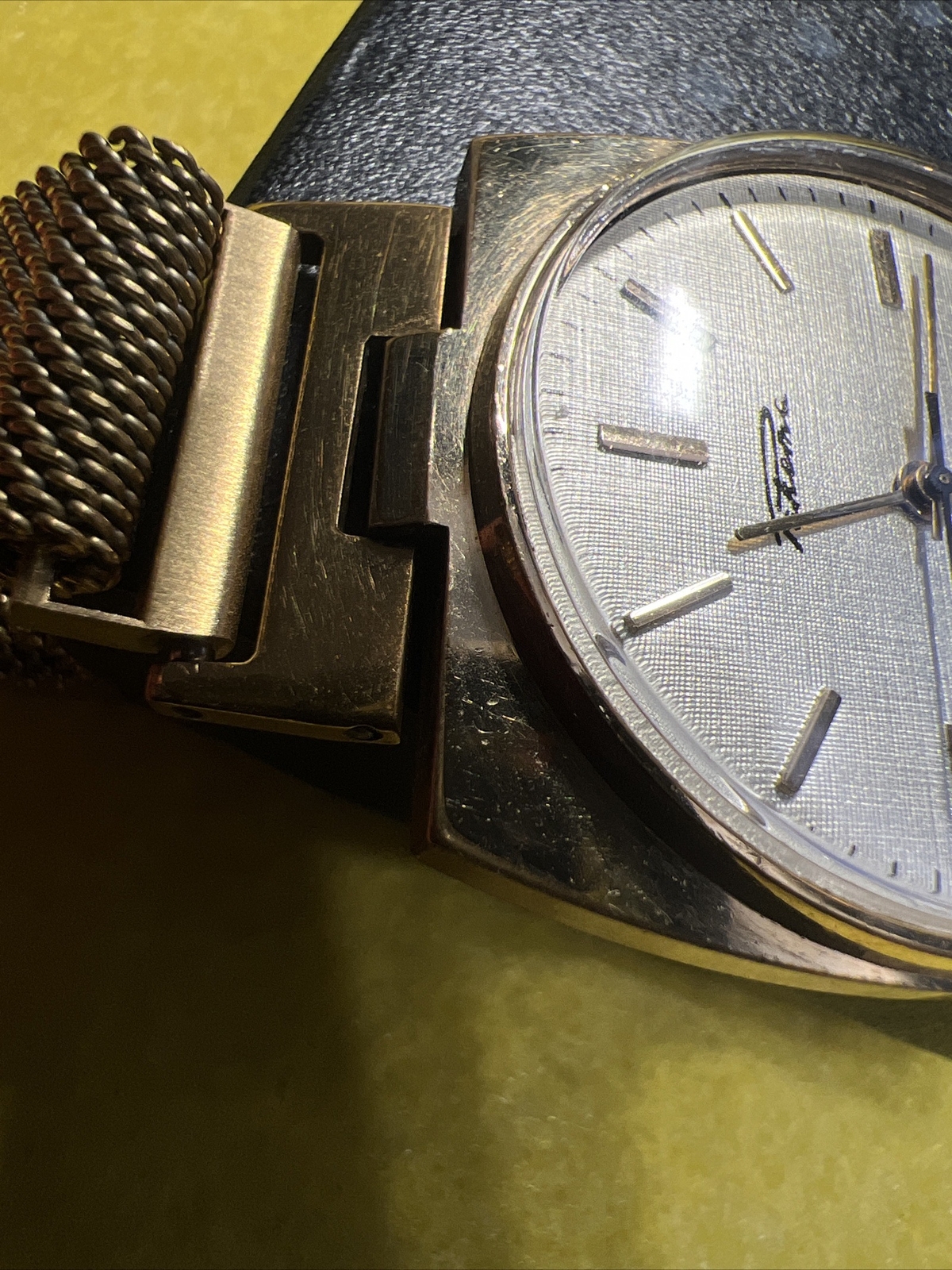 Vintage Watch USSR RAKETA “CANISTER” Mechanical 2609.HA key for 5 o’clock Gold