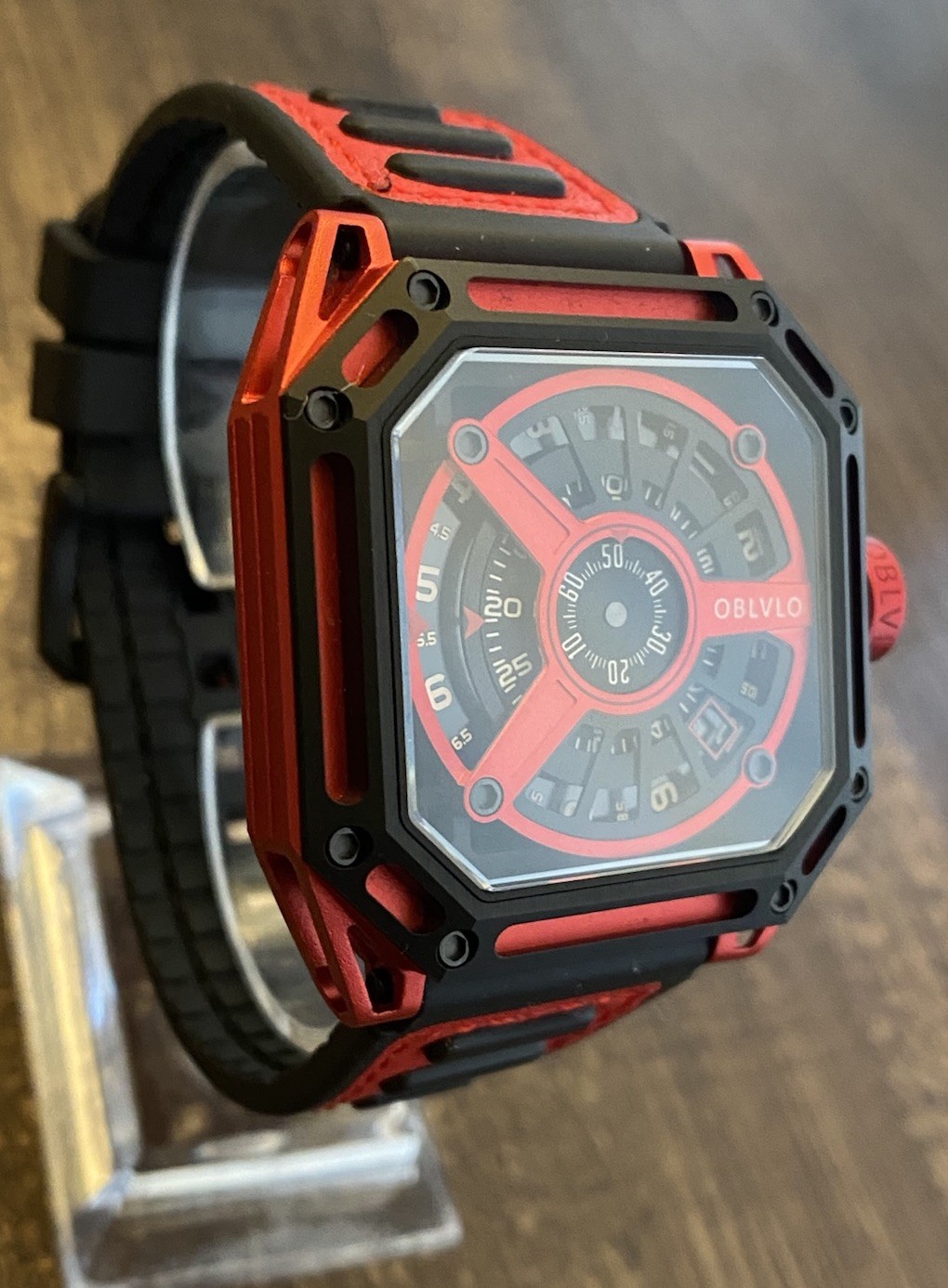 OBLVLO MYSTERY SKELETON WATCH, COOL UNIQUE FUTURISTIC SPACE AGE CRAZY HOUR ?