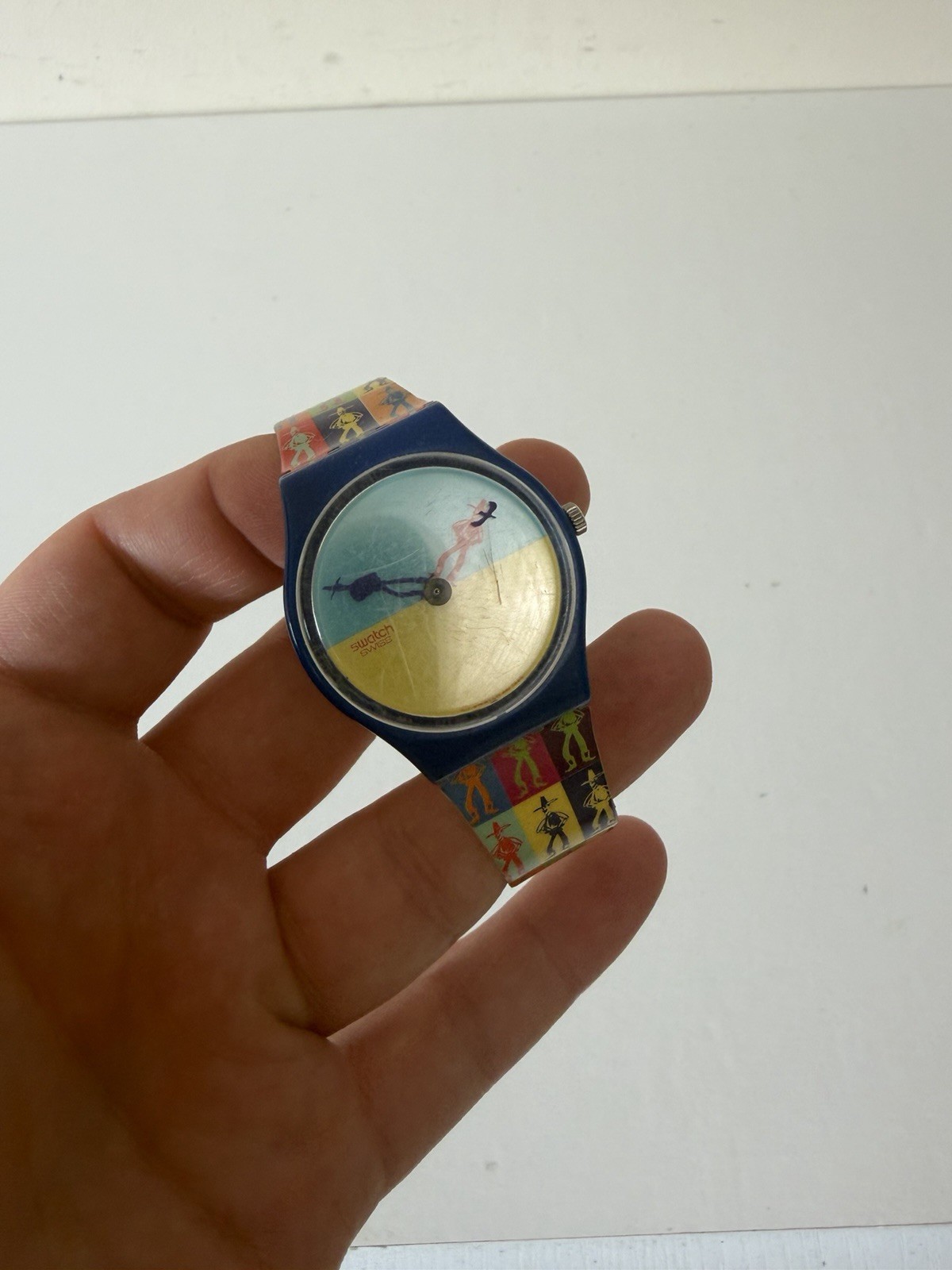 Swatch Vintage Lucky Shadow Multicolour Cowboy Watch Spares Repairs Display