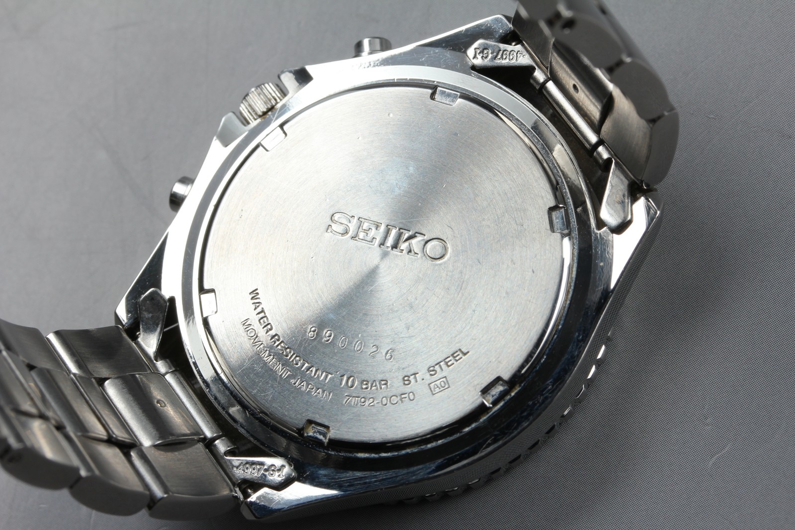 [Near MINT] SEIKO Flightmaster 7T92-0CF0 40mm Black Dial Quartz Men’s Watch
