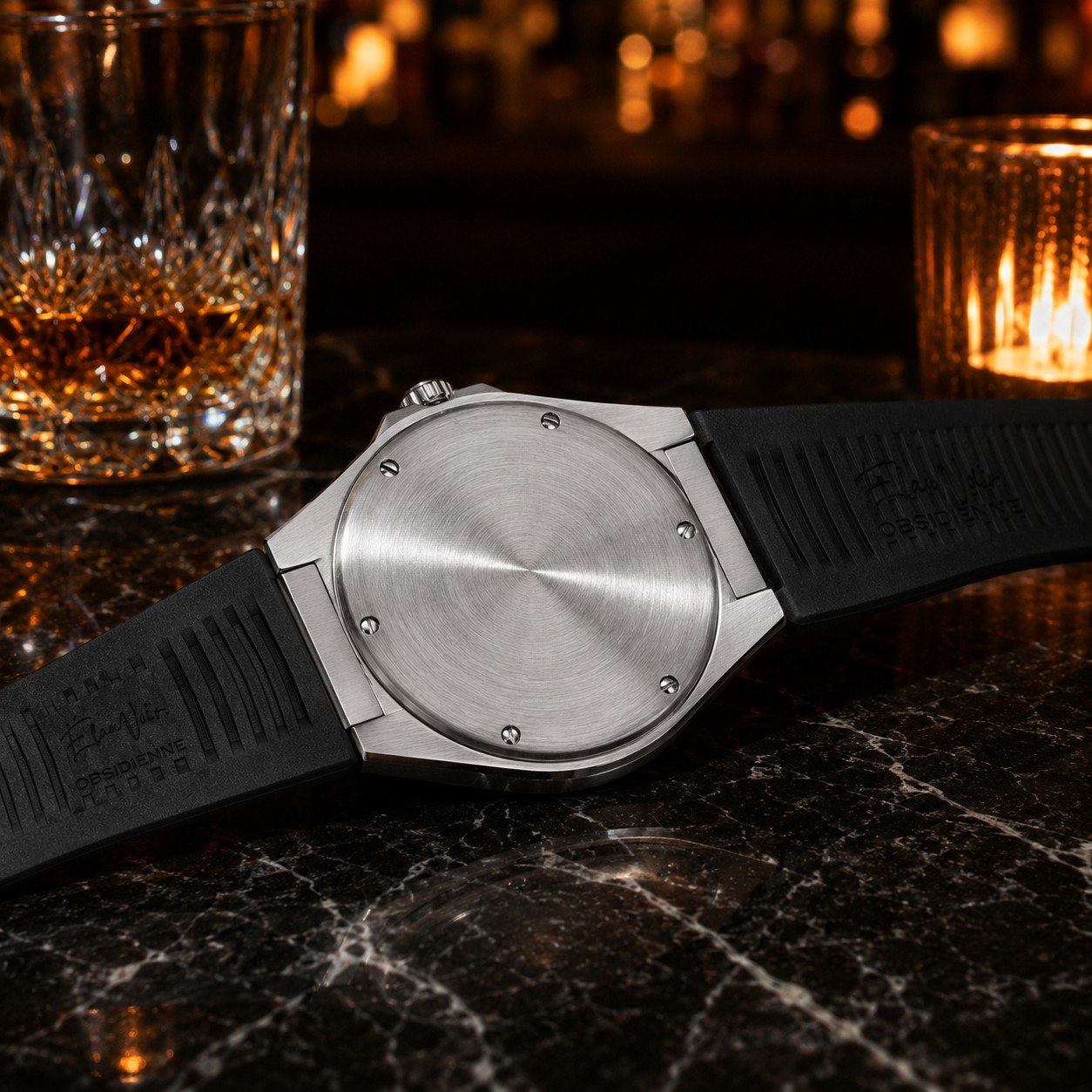 Custom Élan Noir Day-Mark Auto NH35 Watch Emerald/White Dial Sapphire Steel 41mm