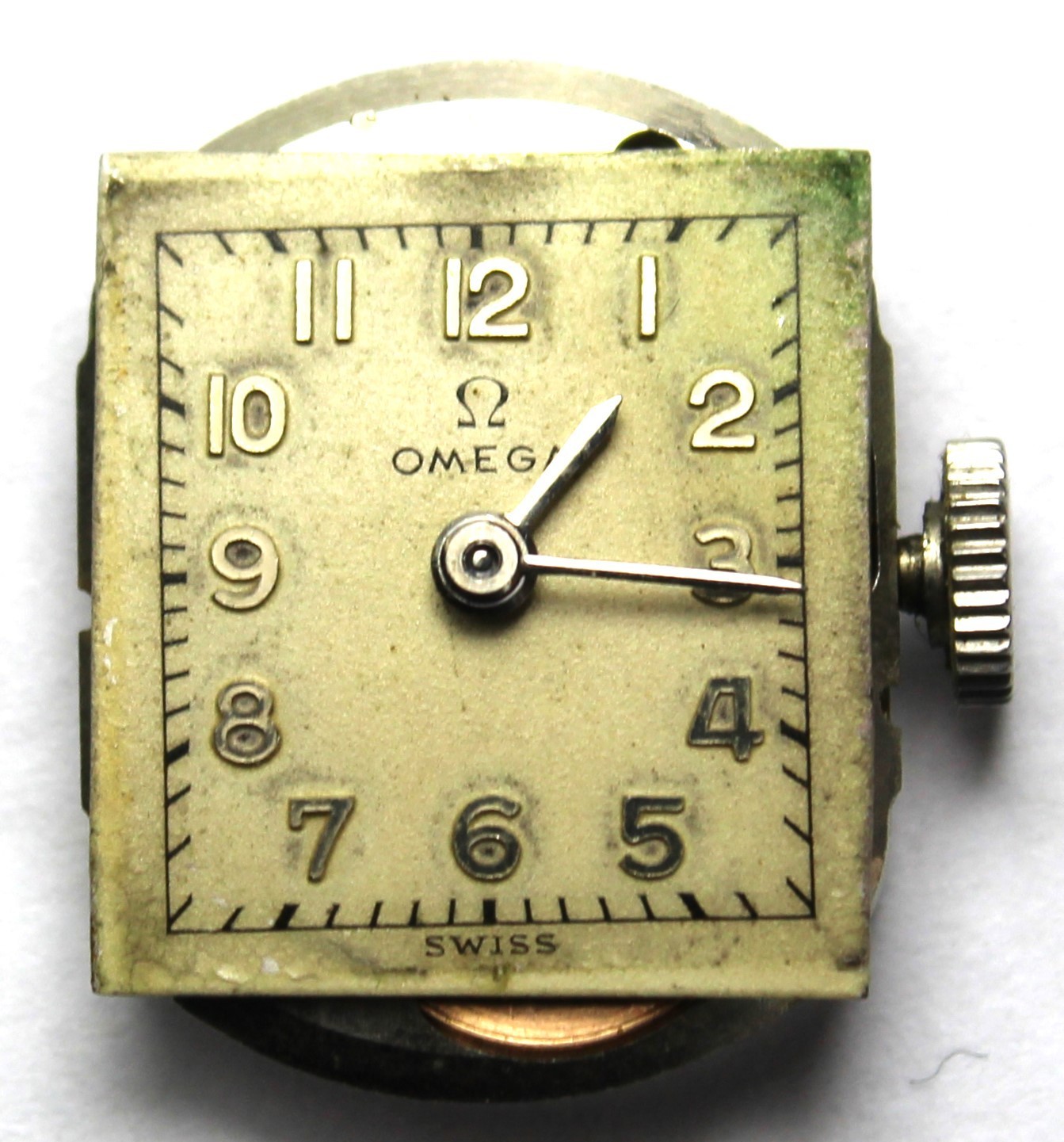 Omega 17j 16mm Lady’s Stainless Watch – Vintage – Runs