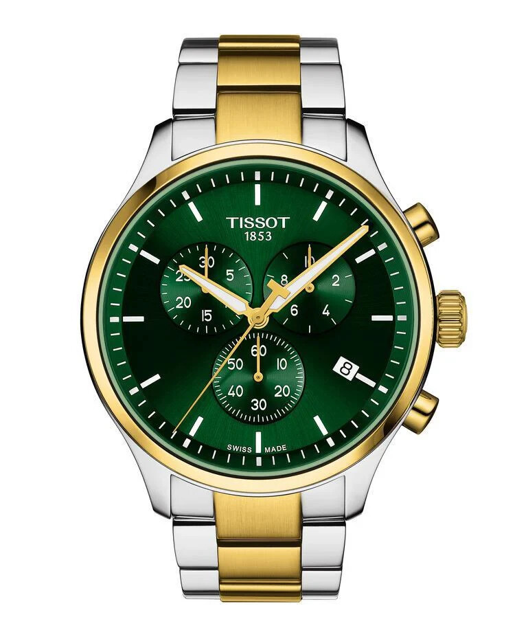 Tissot Chrono XL Mens 45mm Watch Green Dial T116.617.22.091.00